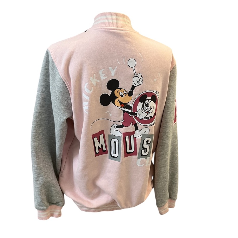 Disney Mickey Mouse Pink & Gray Jacket large